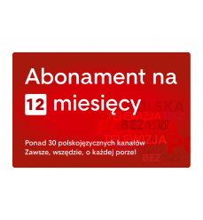 Abonament na 12 miesięcy (jednorazowa opłata)