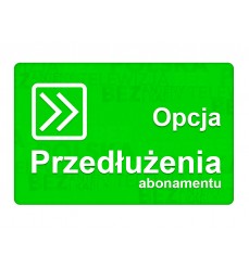Opcja przedłużenia abonamentu