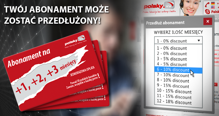 Opcja przedłużenia abonamentu